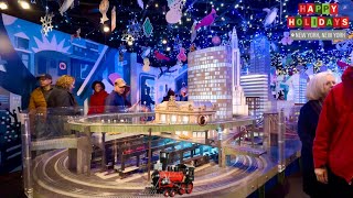 2024 NYC Christmas Walk 🎅 Grand Central Holiday Train Show amp Holiday Market Then Winter Village ⛸️ [upl. by Sairu]