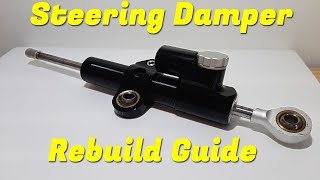 How To Rebuild A Motorcycle Steering Damper  eBay Hyperpro Style Stabilizer [upl. by Kape76]