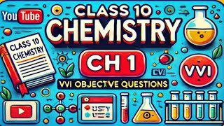 CHEMISTRY CH 1 CLASS 10TH VVI OBJECTIVE [upl. by Hgeilyak]