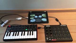 iPad amp 2 Midi Controllers [upl. by Trilbee]