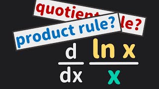 Two Ways to Differentiate lnxx  Derivative  Calculus  Glass of Numbers [upl. by Neztnaj]