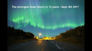 The greatest solar storm in 12 years  Northern Lights  Tromsø Norway [upl. by Yatnoed]