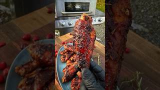 Cold turkey wings with sauce and cooking in nature [upl. by Edgard]