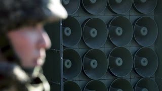 South Responds to North Korea With Loudspeakers [upl. by Hawken73]