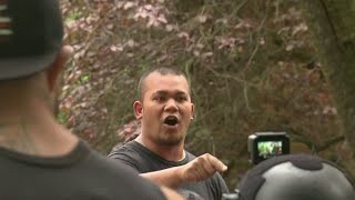 Patriot Prayer Antifa clash in Downtown Portland [upl. by Idell]