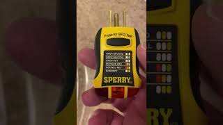 Sperry Instruments GFI6302 GFCI Outlet Receptacle Tester [upl. by Nahama423]