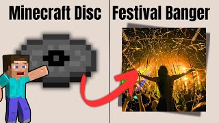 Minecraft Disc For A Music FESTIVAL epic Hardstyle Remix [upl. by Carlina874]