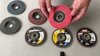 The different types of grinding flap discs and what they are best used for [upl. by Irakuy]