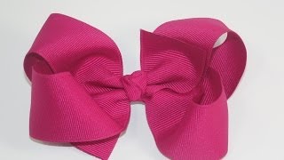 How To Make A Big Girl Boutique Hair Bow [upl. by Upali]