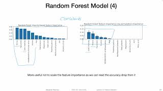 1343 Feature Permutation Importance Code Examples L13 Feature Selection [upl. by Anabelle]