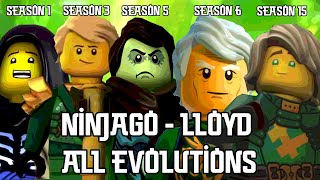 Lloyd  All Evolutions  All Seasons Season 1  15 Character Spot 10 Years  Ninjago [upl. by Alimhaj]