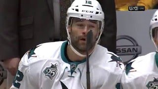 Patrick Marleau Amazing Speed and Goal vs Predators G3 [upl. by Atinek]