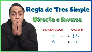 REGLA DE TRES  Directa e Inversa [upl. by Yekcin]