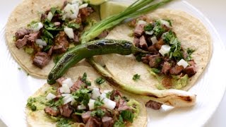 Carne Asada Tacos Recipe  English Subtitles [upl. by Asusej]