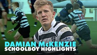 All Black Damian McKenzie  Schoolboy Rugby Highlights  Rugby Pass [upl. by Namdor]