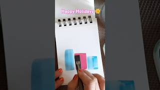 Christmas cards new year cards ✨️ shorts newsong watercolor [upl. by Anema]