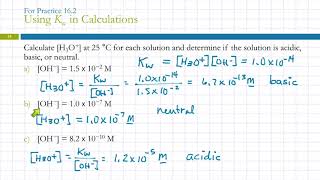 165 Autoionization of Water amp pH [upl. by Hilleary]