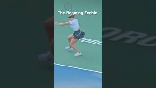 Amanda Anisimova shorts tennisplayer tennis tennisserve trending toronto [upl. by Selden814]