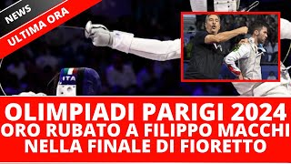 Oro Rubato a Filippo Macchi  Argento con forti proteste nella finale di fioretto maschile [upl. by Kellby]