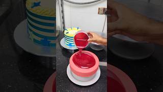 Red velvet glaze cake cake shortvideo food viralvideoシ [upl. by Alrad]