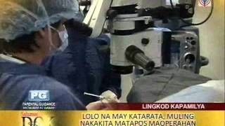 Salamat Dok Feb 19 2012 featuring LenSx Laser Cataract Surgery in American Eye Center Manila [upl. by Les]