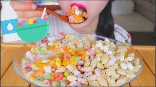 ASMR CEREAL MIX  CRUNCHY EATING SOUNDS  NO TALKING [upl. by Olzsal]