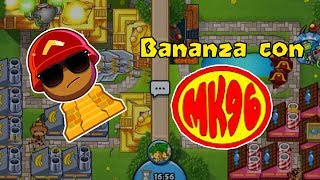 Bananza con Minikong96  Bloons Tower Defense Battles en Español [upl. by Ziagos]