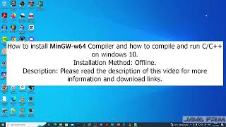 How to install MinGWw64 v 1000 2022 and how to compile and run CC on windows 10 [upl. by Noiztneb]