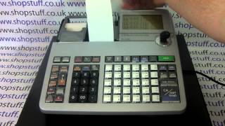 Casio SES3000 PCRT2100 Cash Register Out The Box Set Up 1st Use Initialisation Instructions [upl. by Naga376]