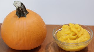 How to make Pumpkin Puree  Easy Homemade Pumpkin Puree Recipe [upl. by Eillac]