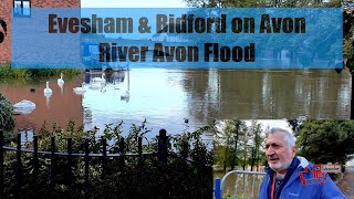 Evesham amp Bidford Upon Avon River Avon flood [upl. by Nalani561]