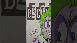 Beetlejuice Poster Drawing  Artistic Drawing beetlejuice animation movie shorts drawing art [upl. by Powell]