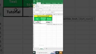 How to use FIND Formula in Excel How to Use the FIND Function in Excel [upl. by Ocire]