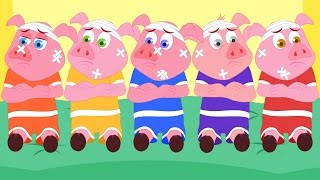 Five Little Piggies  Nursery Rhymes For Children  Cartoon Videos For Babies by Kids Tv [upl. by Meara]