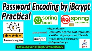 Password encoding using jBcrypt library in spring boot [upl. by Marsland]