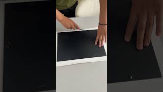 Make DIY Custom Picture Frames！ shortsvideo diy wallpaperdecor wallpaper removablewallpaper [upl. by Accebar]