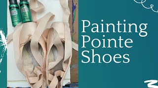 Painting Pointe Shoes LIVE  Broche Ballet [upl. by Korfonta63]