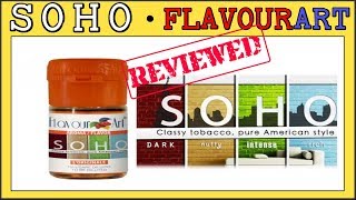 Soho Flavourart Review  Recipe A very good MediumBold Flavor for DIY FA TOBACCO [upl. by Cha744]