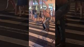 Unexpected Street Show in Waikiki Boombox Dancing and Laughter 🌺 [upl. by Annerol]