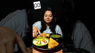 Eating Panipuri Dahivada Samosa within 60 seconds ppeats panipuri asmr [upl. by Jesus488]