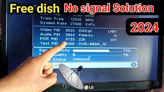 Free dish no signal setting  dd free dish no signal setting  free dish setting [upl. by Tracy]