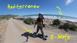 Dia 2 y 3 en Mountainboard eléctrico por todo el Mediterráneo de España  Peñiscola en skate 🛹 [upl. by Assin795]