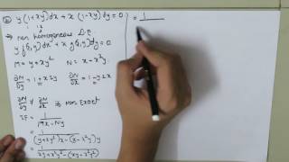 non exact and non homogeneous differential equation [upl. by Eiralc984]