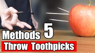 Top 5 Methods How To Shoot Toothpicks With Your Fingers [upl. by Alyse]