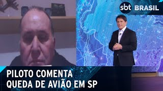 Piloto comenta queda de avião que deixou 61 mortos no interior de SP  SBT Brasil 090824 [upl. by Rhody]