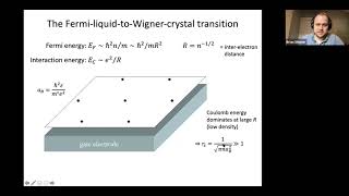 “Mysteries near the zerofield Wigner crystal transition in a 2D electron system” by Brian Skinner [upl. by Garry937]