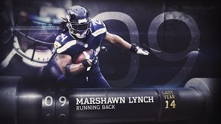 9 Marshawn Lynch RB Seahawks  Top 100 Players of 2015 [upl. by Lune]