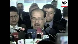 WRAP Iraqi PM Nouri alMaliki votes in provincial elections sots VP voting [upl. by Ojybbob779]