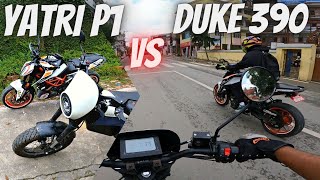 Yatri P1 BABAL MODE vs Duke 390 Acceleration Test 🔥 [upl. by Ester]