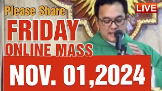 QUIAPO CHURCH LIVE MASS TODAY REV FR DOUGLAS BADONG NOVEMBER 12024 [upl. by Veta]